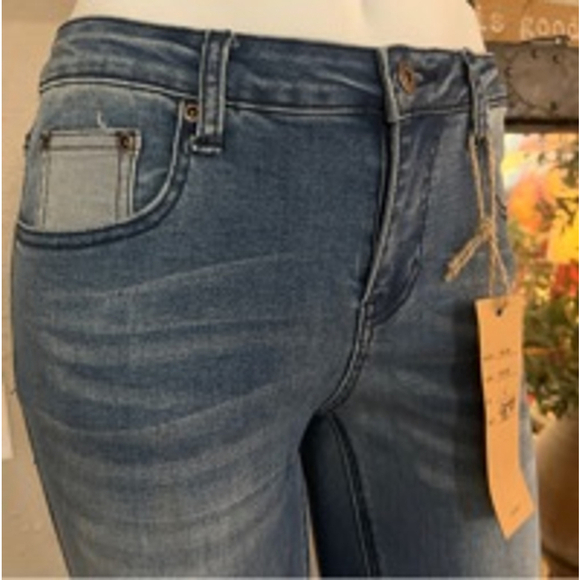 NWT size small women’s denim blue jeans by orange fashion village Canada - Picture 5 of 14